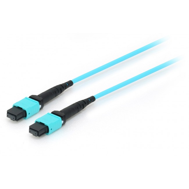 Equip MTP/MTP Trunk Fiber Optic Patch Cable, OM4, 15m Equip MTP/MTP Trunk Fiber Optic Patch Cable, OM4, 15m
