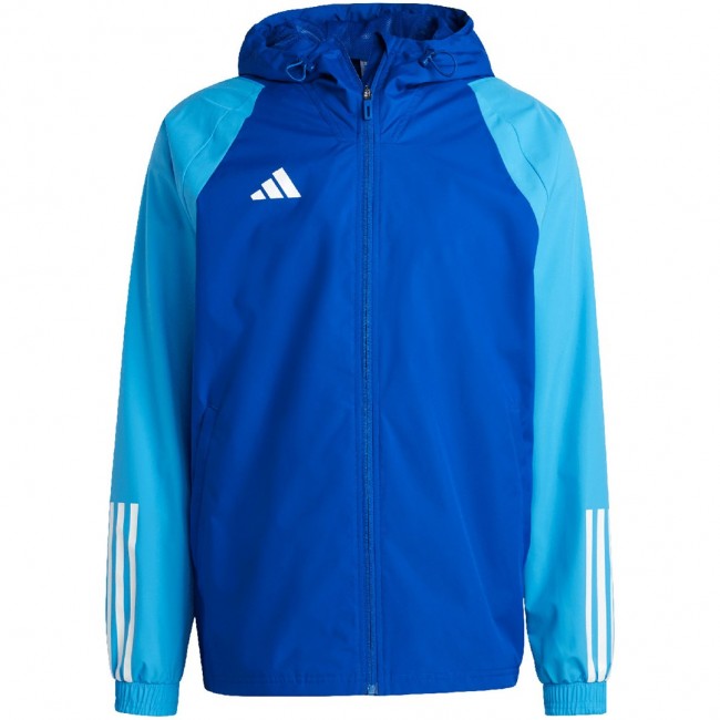 adidas Tiro 23 Competition All Weather Men's Jacket Blue IC4572 adidas Tiro 23 Competition All Weather Men's Jacket Blue IC4572