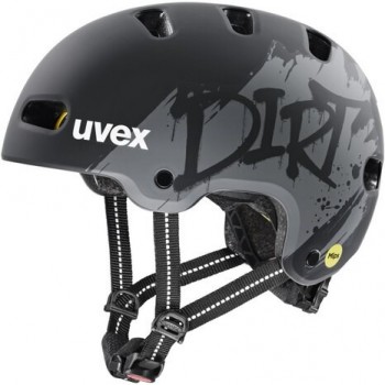 UVEX Kid 4 Style MIPS kids cycling helmet, dirt black matt