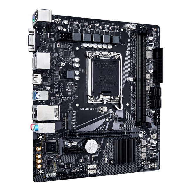GIGABYTE H610M S2H V2 Motherboard - Supports Intel Core 14th CPUs, 4+1+1 Hybrid Phases Digital VRM, up to 5600MHz DDR5, 1xPCIe 3.0 M.2, GbE LAN, USB 3.2 Gen 1