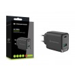 Conceptronic ALTHEA20B45 2-Port 45W GaN USB PD Charger, USB-C x 1, USB-A x 1, QC 3.0, PPS, PD 3.0