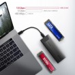 Axagon EEM2-GTS2 External USB-C 10Gbps metal box for M.2 NVMe & SATA SSD disks. Screwless