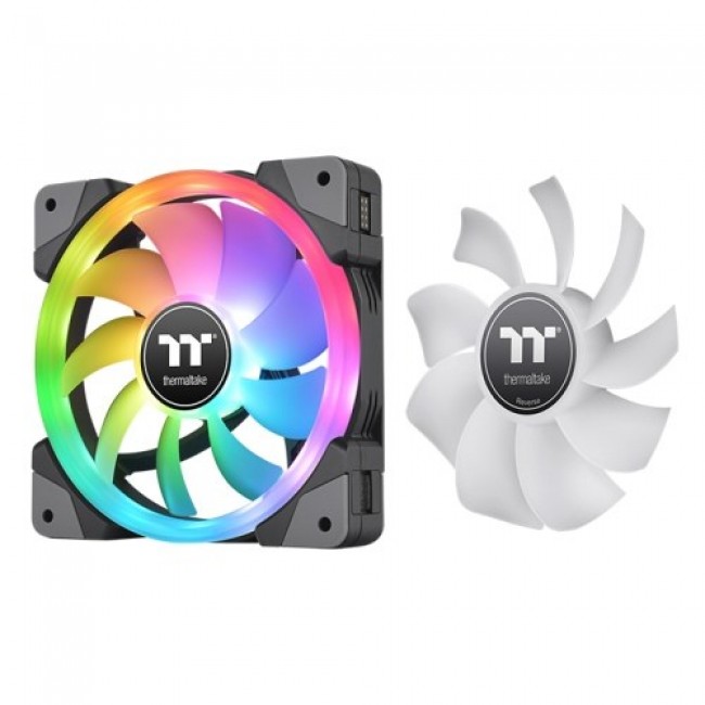 Thermaltake SWAFAN EX12 RGB PC Cooling Fan TT Premium Edition Computer case Air cooler 12 cm Black 3 pc(s) Thermaltake SWAFAN EX12 RGB PC Cooling Fan TT Premium Edition Computer case Air cooler 12 cm Black 3 pc(s)
