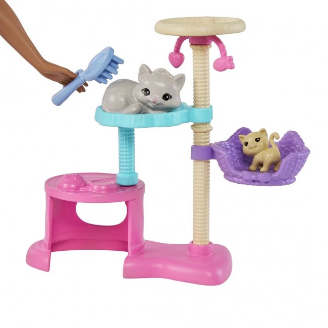Barbie Kitty Condo Doll and Pets with Accessories, Toy for 3 Year Olds & Up Barbie Kitty Condo Doll and Pets with Accessories, Toy for 3 Year Olds & Up