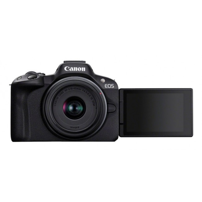 Canon EOS R50, Black + RF-S 18-45mm F4.5-6.3 IS STM Kit Canon EOS R50, Black + RF-S 18-45mm F4.5-6.3 IS STM Kit
