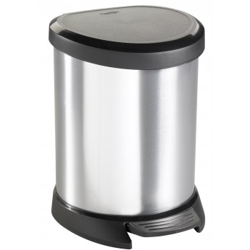Curver Deco Bins 3253922160018 Round Black,Silver