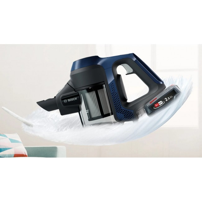Bosch Serie 6 BCS611P4A stick vacuum/electric broom Battery Dry Hygiene Filter Bagless 0.3 L Black 2.5 Ah Bosch Serie 6 BCS611P4A stick vacuum/electric broom Battery Dry Hygiene Filter Bagless 0.3 L Black 2.5 Ah