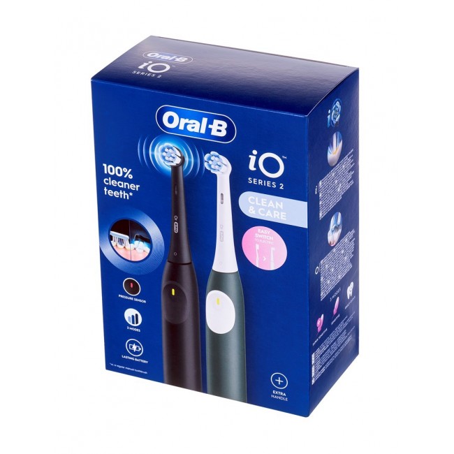 Oral-B iO Series 2 Adult Vibrating toothbrush Black, Green Oral-B iO Series 2 Adult Vibrating toothbrush Black, Green