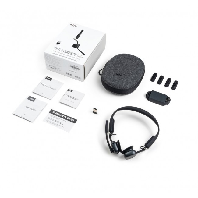 SHOKZ OpenMeet UC Wireless Bluetooth Bone Conduction Videoconferencing Headset with USB-A adapter