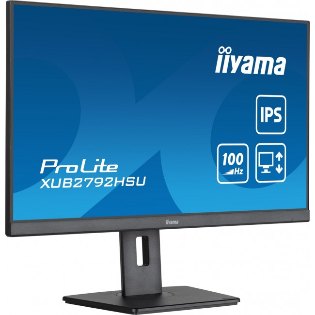 iiyama 27 IPS technology panel with height adjustable stand and 100Hz refresh rate