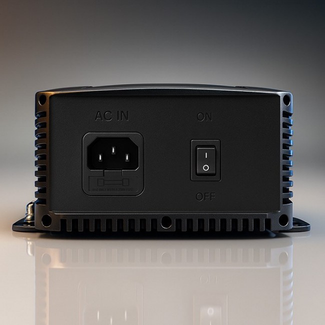 Qoltec Intelligent Professional Monolith Battery Charger for LiFePO4 AGM GEL SLA batteries | 40A | 12V