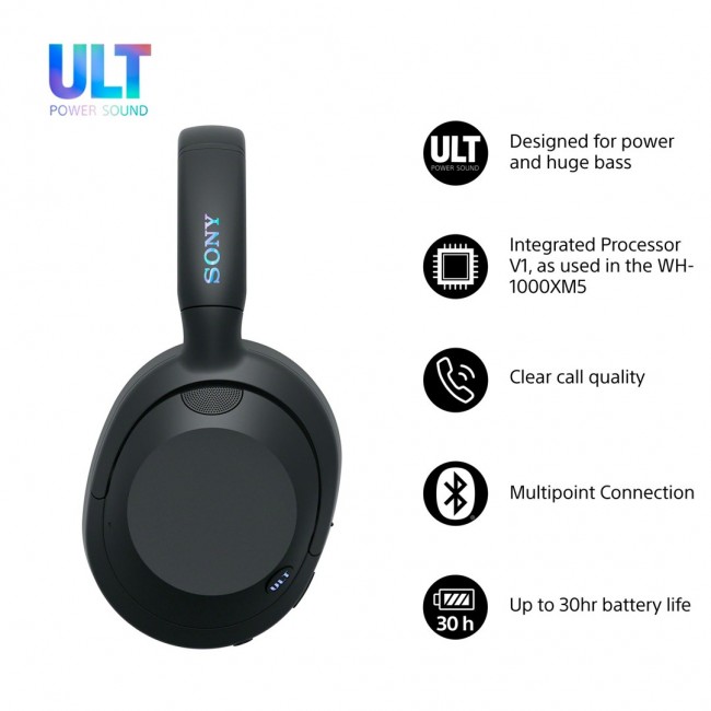 Sony ULT WEAR - Wireless Bluetooth Headphones with ULT POWER SOUND, Ultimate Deep Bass, Noise Cancelling, Clear Call Quality, Up to 30hr Battery Life, IOS & Android Sony ULT WEAR - Wireless Bluetooth Headphones with ULT POWER SOUND, Ultimate Deep Bass, Noise Cancelling, Clear Call Quality, Up to 30hr Battery Life, IOS & Android