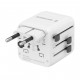 Gembird TPA-INT-01-W Universal travel power adapter, white Gembird TPA-INT-01-W Universal travel power adapter, white