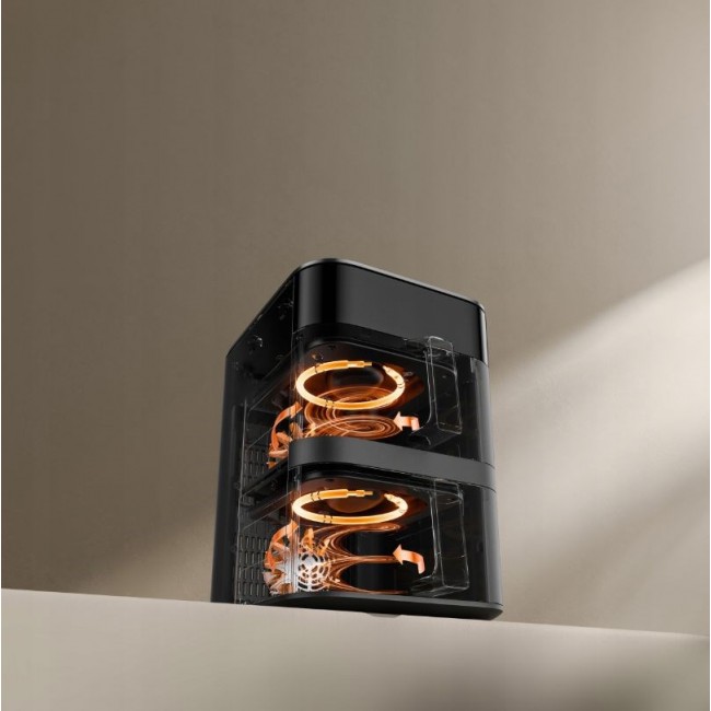 Xiaomi Smart Double Stack Air Fryer 12L Stand-alone 2800 W Hot air fryer Black