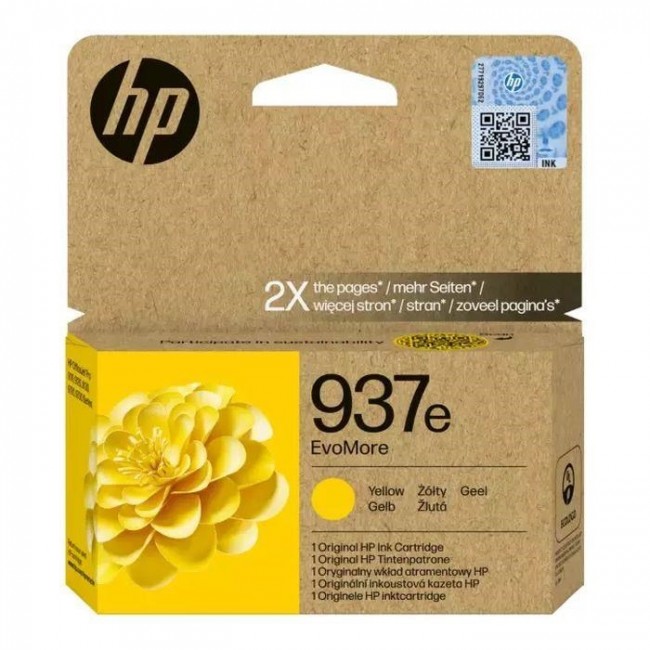 HP 937e EvoMore Yellow Original Ink Cartridge HP 937e EvoMore Yellow Original Ink Cartridge