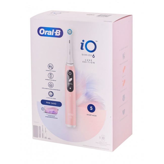 Oral-B iO Series 6 Pink Sand Luxe Edition electric toothbrush