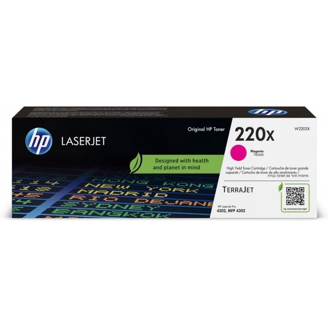 HP 220X Magenta Original LaserJet Toner Cartridge HP 220X Magenta Original LaserJet Toner Cartridge