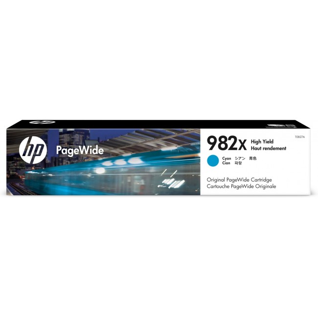 HP 982X High Yield Cyan Original PageWide Cartridge HP 982X High Yield Cyan Original PageWide Cartridge