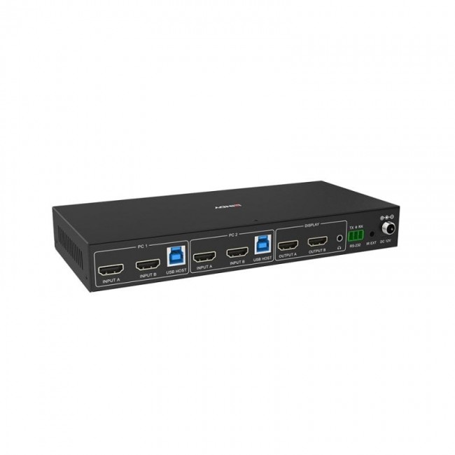 Lindy 2 Port Dual Head HDMI 4K60, USB 3.0 KVM Switch Lindy 2 Port Dual Head HDMI 4K60, USB 3.0 KVM Switch
