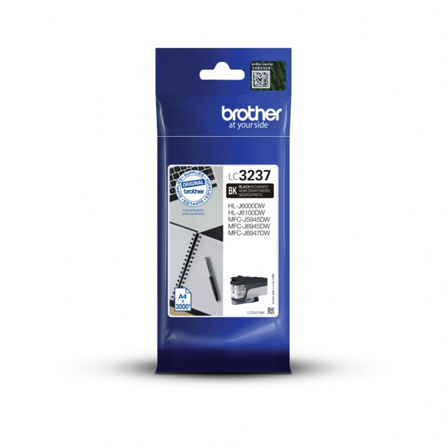 Brother LC3237BK ink cartridge 1 pc(s) Original Standard Yield Black Brother LC3237BK ink cartridge 1 pc(s) Original Standard Yield Black