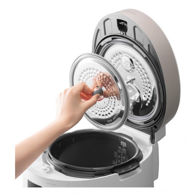 Cuckoo CRP-ST0609F rice cooker 1.08 L 880 W Champagne, White