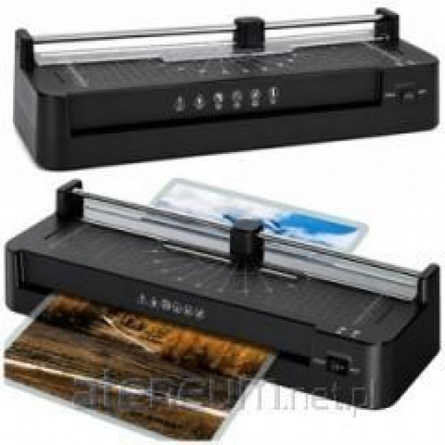 Laminator Ze Zgrzewarką i Gilotyną 3W1 Do Dokument w Zdję A3 Czarny