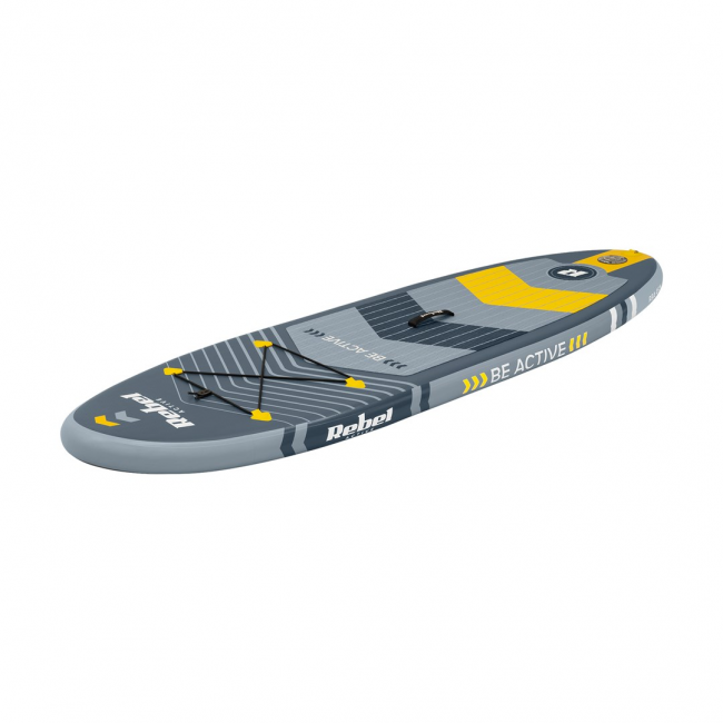 REBEL ACTIVE SMALL INFLATABLE SUP BOARD GRAY RBA-4511 REBEL ACTIVE SMALL INFLATABLE SUP BOARD GRAY RBA-4511