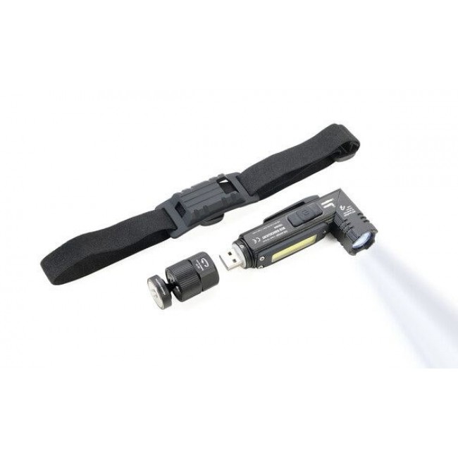 TROIKA ECO KNICKLICHT Black Hand flashlight + Headband flashlight COB LED TROIKA ECO KNICKLICHT Black Hand flashlight + Headband flashlight COB LED