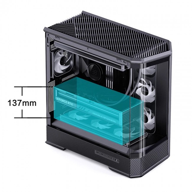Jonsbo D400 Midi Tower Black