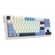 REDRAGON K728WBB-RGB-PRO Antonium Pro keyboard USB + RF Wireless + Bluetooth White, Blue