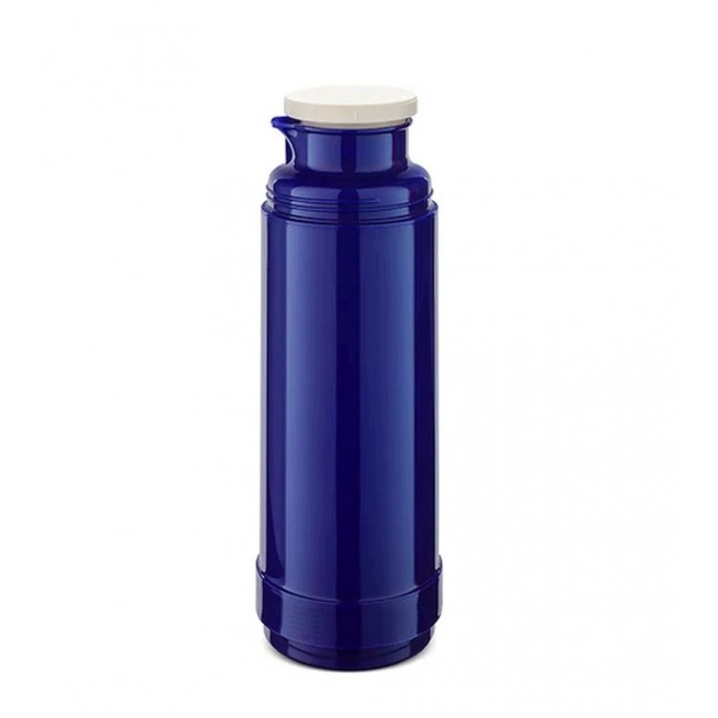 ROTPUNKT Glass-lined vacuum flask, 0.750 L capacity, hyperblue (navy blue)