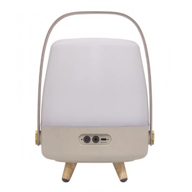 Kooduu Lite-up PLAY Mini Mono portable speaker Sand, White, Wood 8 W