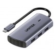 UNITEK D1113CGY01 interface hub 2 x USB 3.2 Gen 2 (3.1 Gen 2) Type-C 1000 Mbit/s Grey