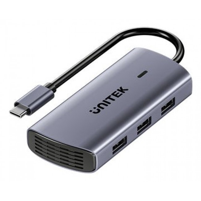UNITEK D1113CGY01 interface hub 2 x USB 3.2 Gen 2 (3.1 Gen 2) Type-C 1000 Mbit/s Grey