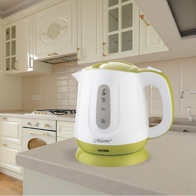 Feel-Maestro MR013 green electric kettle 1 L 1100 W Green, White Feel-Maestro MR013 green electric kettle 1 L 1100 W Green, White