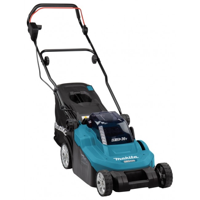 Makita DLM382CM2 lawn mower Walk behind lawn mower Battery Black, Blue Makita DLM382CM2 lawn mower Walk behind lawn mower Battery Black, Blue