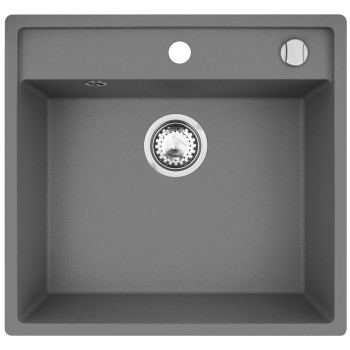 The sink PYRAMIS CAMEA 53x50 1B gray concrete