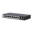 Extralink PoE Switch CERES 8x 100Mb/s PoE/PoE+, 2x RJ45 Uplink 100Mb/s, 96W