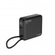 Gembird PB10-WPC15-LCD-01 Fast charging power bank with wireless charger, 20W, 10000 mAh, black