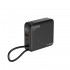 Gembird PB10-WPC15-LCD-01 Fast charging power bank with wireless charger, 20W, 10000 mAh, black