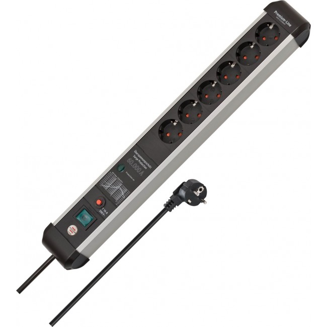 Brennenstuhl 1391010601 power extension 5 m 6 AC outlet(s) Indoor Black, Silver Brennenstuhl 1391010601 power extension 5 m 6 AC outlet(s) Indoor Black, Silver