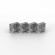 Lindy USB Port Blocker - Pack of 4, Colour Code: White