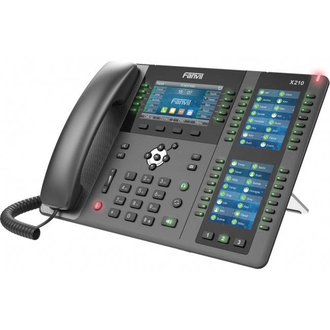 Fanvil X210 V2 IP phone Black 20 lines LCD