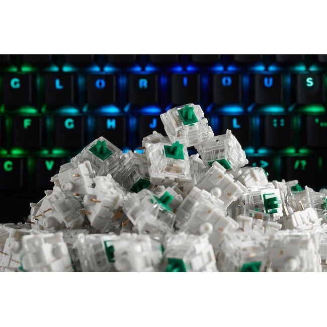 Glorious PC Gaming Race Gateron Green Switches - Linear Silent