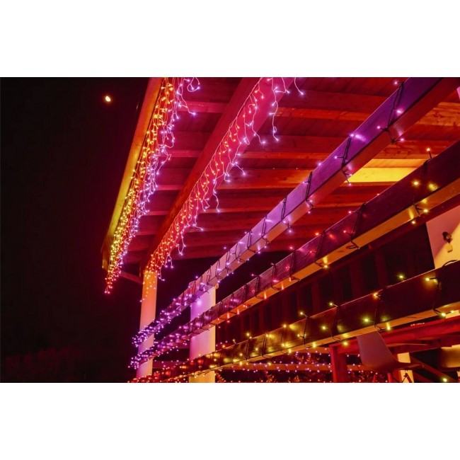 INTELLIGENT LED ICICLES TWINKLY 190 RGB 5X0.7M