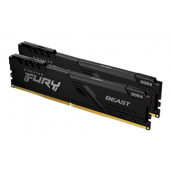 Kingston Technology FURY Beast 16GB 3200MT/s DDR4 CL16 DIMM (Kit of 2) Black Kingston Technology FURY Beast 16GB 3200MT/s DDR4 CL16 DIMM (Kit of 2) Black