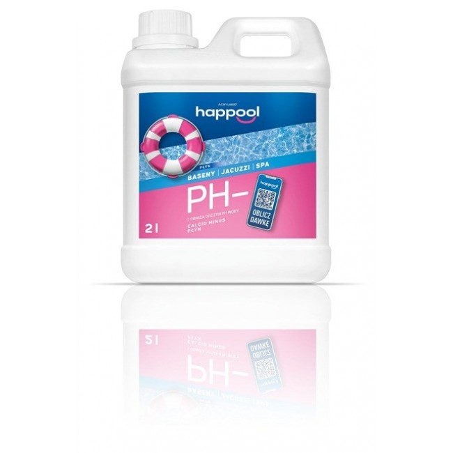 Acrylmed CALCID MINUS Liquid for lowering the pH of pool water, 2 litres Acrylmed CALCID MINUS Liquid for lowering the pH of pool water, 2 litres