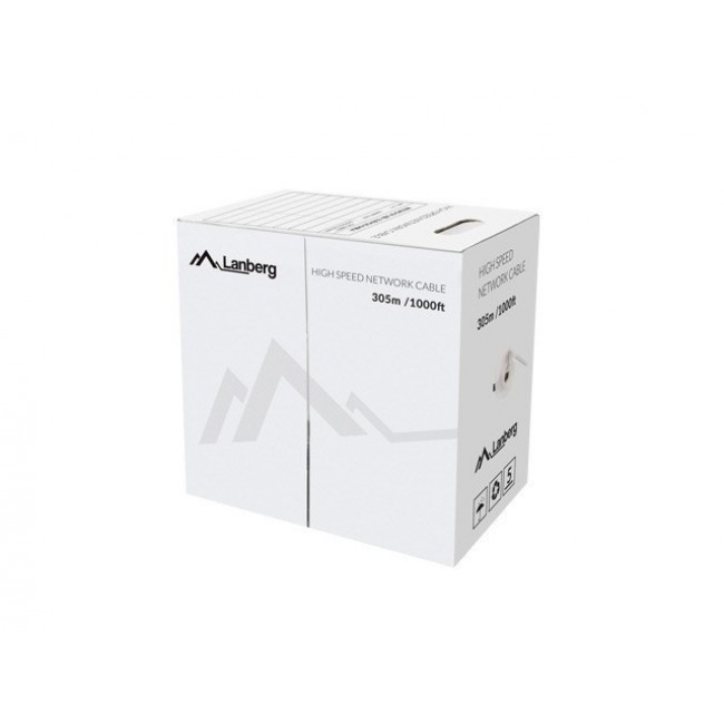LANBERG CABLE UTP CAT.5E 305M WIRE CU GRAY FLUKE LANBERG CABLE UTP CAT.5E 305M WIRE CU GRAY FLUKE
