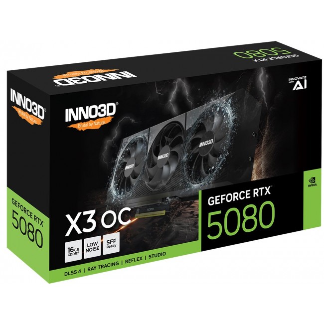 Inno3D GeForce RTX 5080 X3 OS NVIDIA 16 GB GDDR7 Inno3D GeForce RTX 5080 X3 OS NVIDIA 16 GB GDDR7