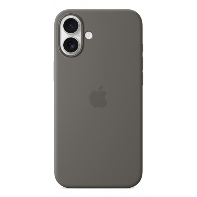 Apple iPhone 16 Plus Silicone Case with MagSafe - Stone Gray Apple iPhone 16 Plus Silicone Case with MagSafe - Stone Gray